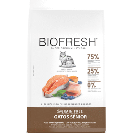 BioFresh Gato Senior - Pescado Blanco, Salmón, Té Verde, Cúrcuma y Arándano